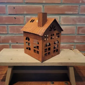 Metalen windlicht huis Roest Overig woondecoratie 90 graden oost 2